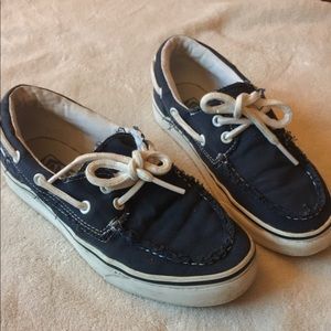 Vans navy boat shoes